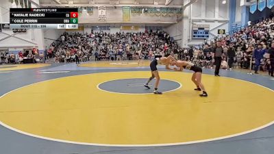 106 lbs Quarterfinal - Cole Perrin, Delaware Military Academy vs Natalie Radecki, Caravel Academy