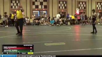 125 lbs Quarterfinals (8 Team) - Nick Schwartz, Olympic vs Anthony Barra, Ride Out Wrestling Club