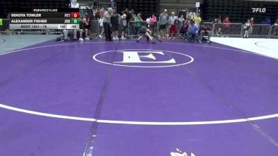 78 lbs Consi Of 8 #2 - Dekota Towler, Pittsburgh vs Alexander Fisher, Jersey Shore