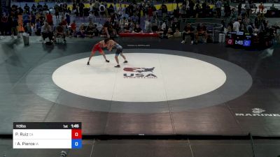 113 lbs Semis - Paul Ruiz, CA vs Alexander Pierce, IA