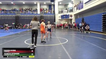 106 lbs Cons. Round 2 - Markus Ottinger, Dowagiac Union HS vs Mason Myers, Woodlan