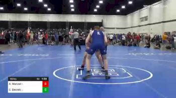 182 lbs Consolation - Andrew Wenzel, IL vs Chase Baczek, IL