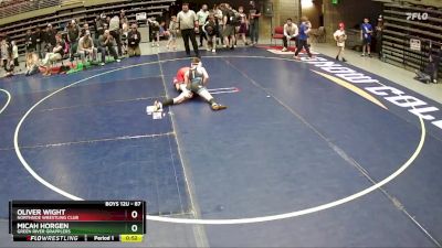 87 lbs Cons. Round 2 - Oliver Wight, Northside Wrestling Club vs Micah Horgen, Green River Grapplers