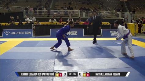 Mayabella Lulani Toback vs Jeniffer Eduarda Dos Santos Tenó 2025 Pan Jiu Jitsu IBJJF Championship
