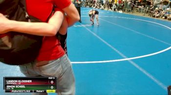 84 lbs 5th Place Match - Landon Klossner, Centennial vs Simon Scheel, K-M