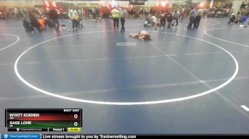 97 lbs Champ. Round 3 - Gage Lohr, SD vs Wyatt Koenen, MN