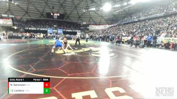 4A 138 lbs Cons. Round 1 - Cooper Lambro, Tahoma vs Nathan Sorenson, Issaquah