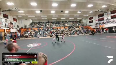 70 lbs Quarterfinal - Holden Loden, Thermopolis Wrestling Club vs Braylen Perrett, Riverton USA Wrestling