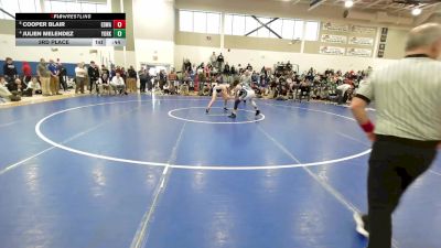 120 lbs 3rd Place - Cooper Blair, Edward Little vs Julien Melendez, York