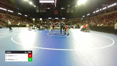 235 lbs Consi Of 16 #2 - Genesee Castro, Tulare Western vs Noelia Sedano, Justin Garza