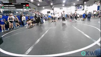 67 lbs Consolation - Ayden Thomas, OKC Saints Wrestling vs Ruger Elizondo, Blue Devil Wrestling