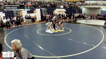 100 lbs. Champ. Round 2 - Rebecca Lafollette, Kearney vs Kimber Drenon, Windsor (Henry County R-I)