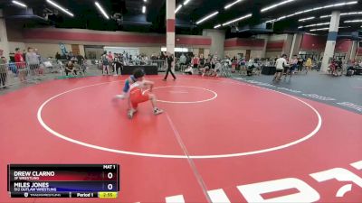 150 lbs Cons. Round 2 - Drew Clarno, 3F Wrestling vs Miles Jones, 512 Outlaw Wrestling