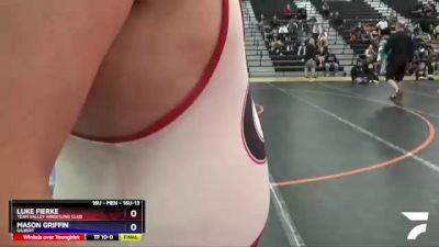 16U-13 lbs Round 3 - Mason Griffin, Gilbert vs Luke Fierke, Team Valley Wrestling Club