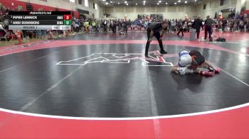 80 lbs Round 1 - Andi Sundberg, Berge Elite Wrestling Academy vs Piper Lennick, Gorilla Wrestling Club, Inc