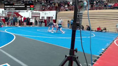 145 lbs 5th Place Match - Lily Lovely, Middlebury Wrestling Club vs Isabella Zuckschwerdt, Club Madison