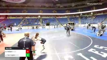 132 lbs Semifinal - Aiden Hebert, New England vs Jimmy Harrington, New England