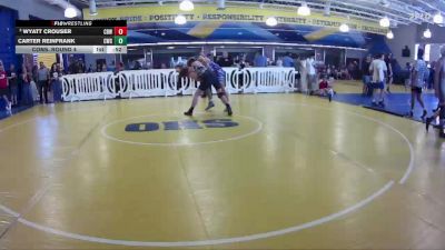 144 lbs Cons. Round 4 - Carter Reinfrank, Citrus Wrestling Club vs Wyatt Crouser, Cocoa Beach WC