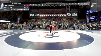 113 lbs Champ. Rd Of 128 - Kacen Jones, UT vs Zack Olsen, KS