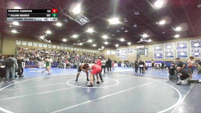 285 lbs Champ. Round 3 - Vicente Cardoza, Firebaugh vs Julian Manso, Westmont