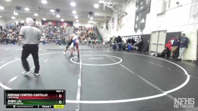 285 lbs Cons. Round 2 - Armani Cortez-Castillo, Lancaster vs Zhen Liu, Santa Barbara