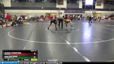 130 lbs Champ. Round 1 - Ja`Niya Crawford, Linn-Mar vs Raelinn Ware, Southeast Polk