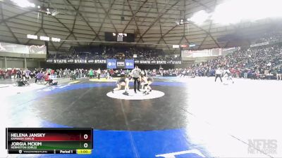 Girls 3A/4A 170 Cons. Round 3 - Helena Jansky, Kamiakin (Girls) vs Jorgia McKim, Hermiston (Girls)