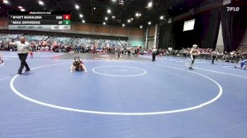 150 lbs Cons. Semi - Wyatt Madalena, Battle Mountain vs Mika Ontiveros, Pitman