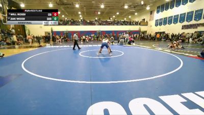 120 lbs Semifinal - Zak Wood, Sandpoint vs Will Rossi, Coeur D Alene