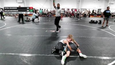 56 lbs Round 2 (6 Team) - Nolan Moorman, RWA vs Myra Shannon, Longwood Wrestling Club