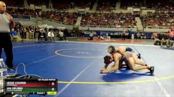 D2-144 lbs 1st Place Match - Ian Grubbs, Cactus Shadows vs Jesse Cooper, Centennial