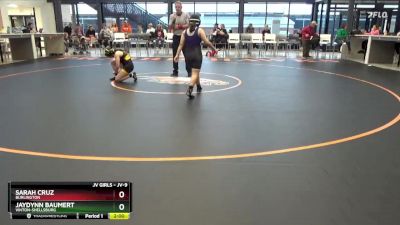 JV-9 lbs Round 5 - Jaydynn Baumert, Vinton-Shellsburg vs Sarah Cruz, Burlington