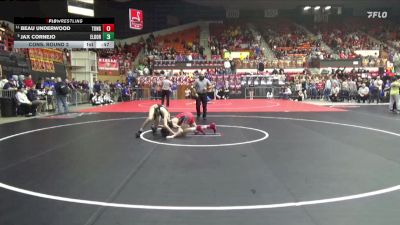 126 lbs Cons. Round 2 - Beau Underwood, Tonganoxie Hs vs Jax Cornejo, El Dorado