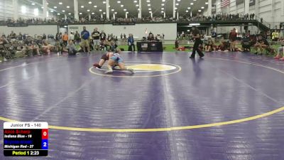 140 lbs Alice Scharp, Indiana Blue vs Brynna Alwell, Michigan Red