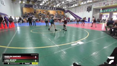 190 Boys Cons. Round 2 - Luka Bojicic, La Costa Canyon vs Marlon Sanchez, Calexico