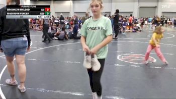 50 lbs Round 7 (10 Team) - Brooklyn Mcleod, GA United vs Maddison Fender, NC Girls Wrestling Club
