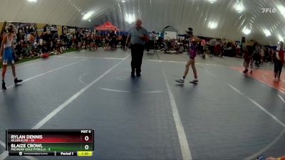 80 lbs Round 2 (6 Team) - Rylan Dennis, Killer Elite vs Blaize Crowl, Michigan Gold Pitbulls