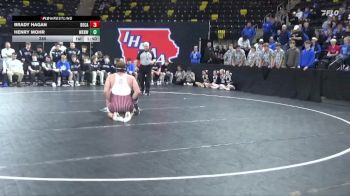 285 lbs Finals (1st & 3rd) - Brady Hagan, Dowling Catholic vs Henry Mohr, Waukee Northwest