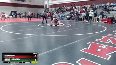 100 lbs Round 2 - Grace Hardesty, Frontier vs Demi Roney, North Central