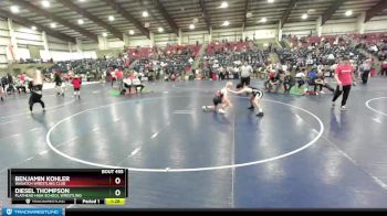 132 lbs 3rd Place Match - Diesel Thompson, Flathead High School Wrestling vs Benjamin Kohler, Wasatch Wrestling Club