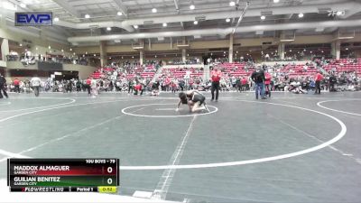 79 lbs Cons. Round 4 - Maddox Almaguer, Garden City vs Guilian Benitez, Garden City