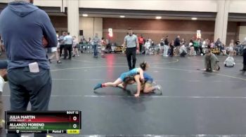 67 lbs Round 3 (8 Team) - Julia Martin, Steel Valley vs Allanzo Moreno, Contenders WA Green