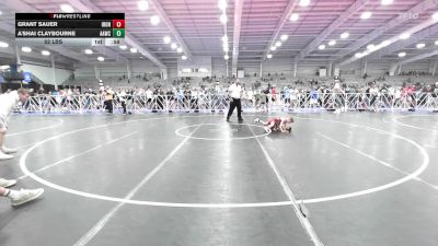 52 lbs Rr Rnd 1 - Grant Sauer, Iron Faith Wrestling vs A'SHAI Claybourne, All-American Wrestling Club Blue