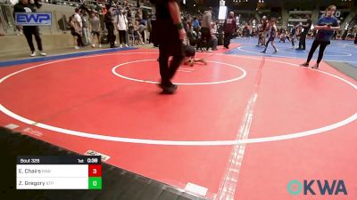 85 lbs Consi Of 8 #1 - Elijah Chairs, Raw Wrestling Club vs Zoie Gregory, Tulsa Blue T Panthers