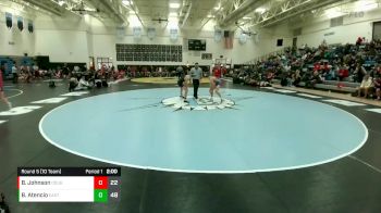 120 lbs Round 5 (10 Team) - Braylon Atencio, Cheyenne East vs Blain Johnson, Douglas
