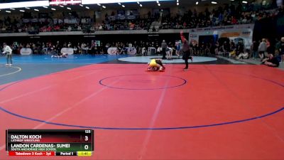 125 lbs Champ. Round 1 - Landon Cardenas- Sumera, South Anchorage High School vs Dalton Koch, Lathrop Wrestling