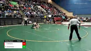 2 lbs Champ. Round 1 - Taven Williams, Radford vs Nathan Severance, Bruton