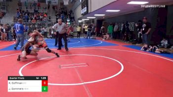 155 lbs Quarterfinal - Kiowa Coffman, Sallisaw Takedown Club vs Jance Sommers, Poteau Youth Wrestling