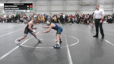 100 lbs Round 1 (6 Team) - Noah Gothberg, Mitten Mayhem vs Dexton Pontanak, Potentially Dangerous