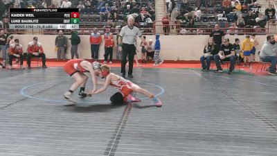 75_B lbs Consi Of 16 #2 - Kaiden Weil, Peters Twp vs Luke Baublitz, Southeastern